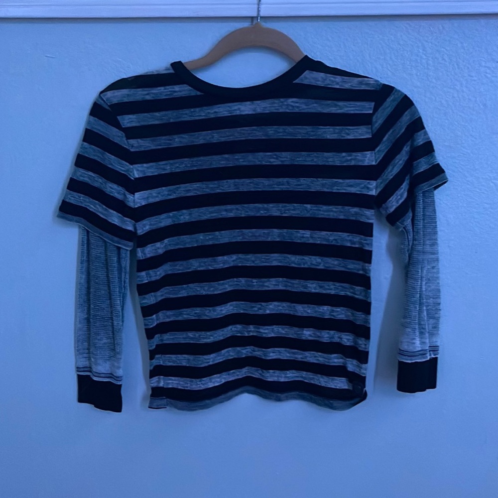 Cropped rock and republic Baby T